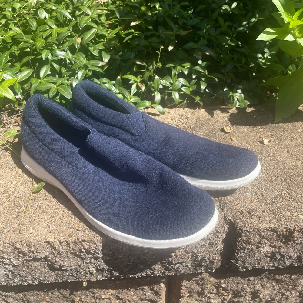 New Nwob Merinos Blue Merino Wool Slip-On Shoes Loafers Size 42 W Unisex